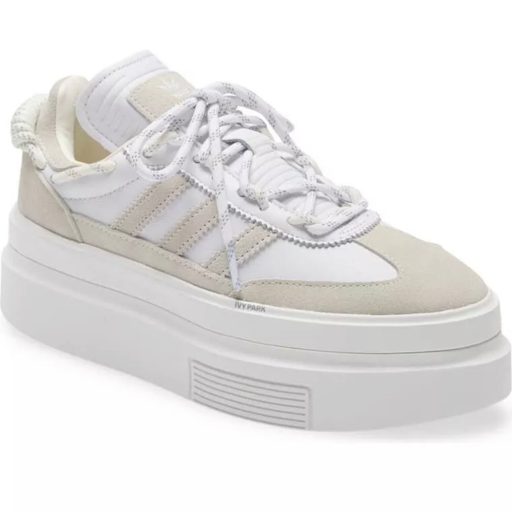 Adidas X Ivy Park Super Sleek 72 Platform Sneaker Off White/White Women’s 9 New